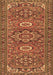 Machine Washable Persian Brown Traditional Rug, wshtr2616brn