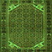 Serging Thickness of Persian Green Traditional Rug, tr2617grn