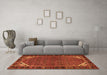 Machine Washable Persian Orange Traditional Area Rugs in a Living Room, wshtr2617org