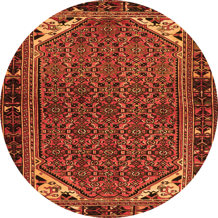Square Persian Orange Traditional Rug, tr2617org