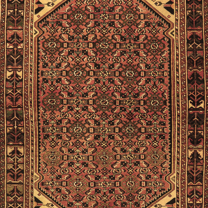 Machine Washable Persian Brown Traditional Rug, wshtr2617brn
