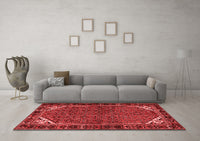 Machine Washable Persian Red Traditional Rug, wshtr2617red