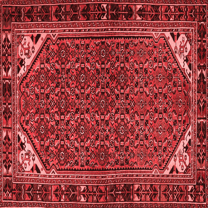 Machine Washable Persian Red Traditional Rug, wshtr2617red