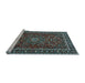 Sideview of Machine Washable Persian Light Blue Traditional Rug, wshtr2618lblu