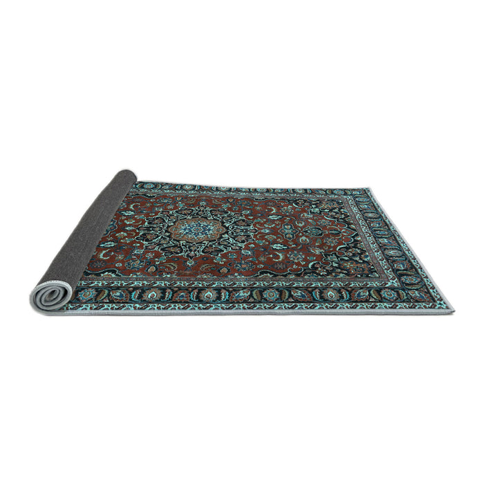 Sideview of Persian Light Blue Traditional Rug, tr2618lblu