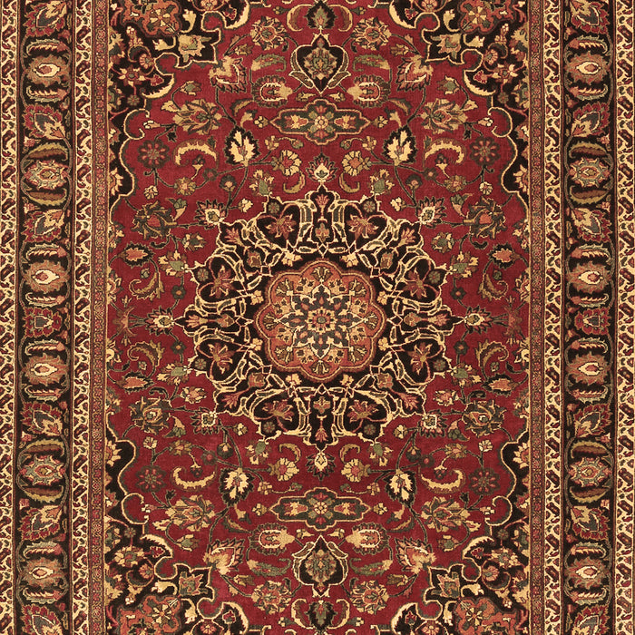 Machine Washable Persian Brown Traditional Rug, wshtr2618brn