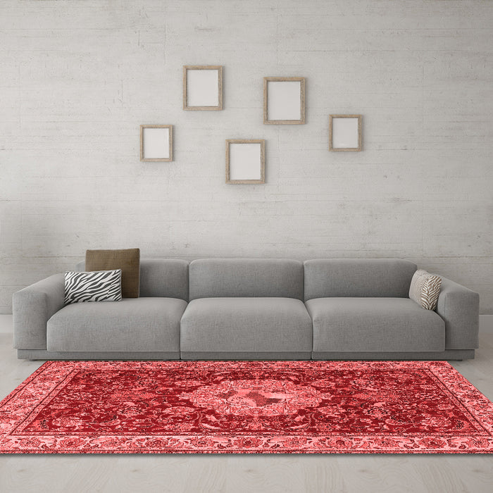Traditional Red Washable Rugs
