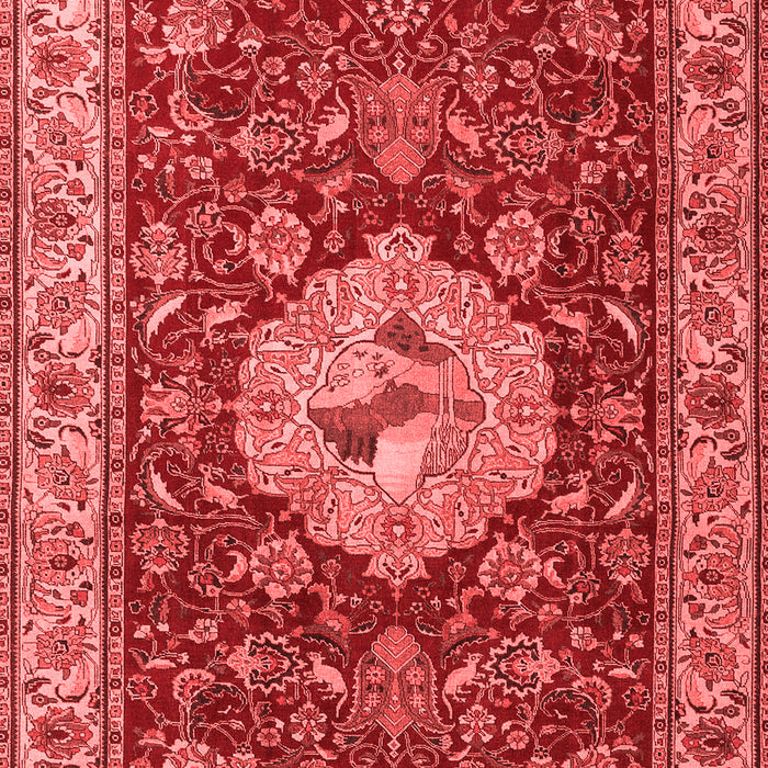 Machine Washable Persian Red Traditional Rug, wshtr2619red