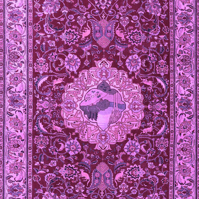 Machine Washable Persian Purple Traditional Area Rugs, wshtr2619pur