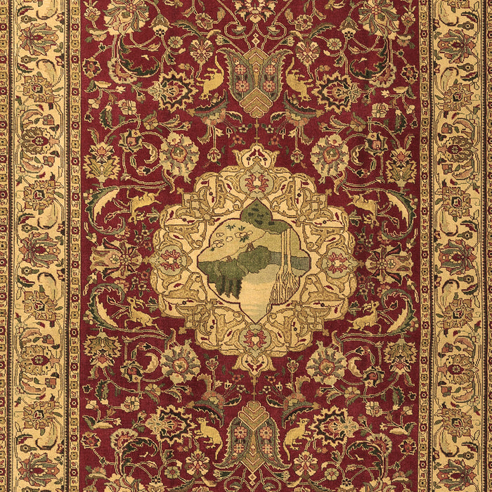 Machine Washable Persian Brown Traditional Rug, wshtr2619brn