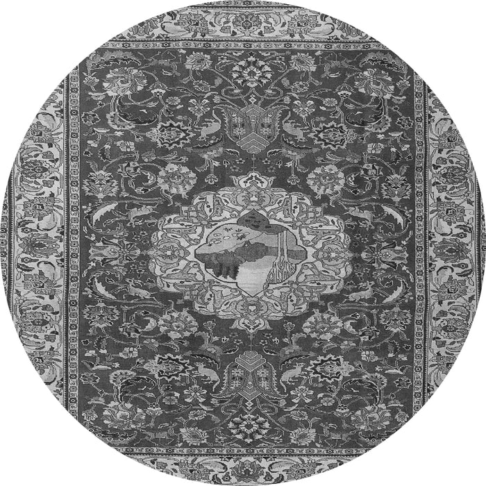 Square Persian Gray Traditional Rug, tr2619gry