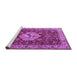 Sideview of Machine Washable Persian Purple Traditional Area Rugs, wshtr2619pur