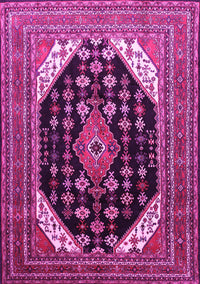 Medallion Pink Traditional Rug, tr261pnk