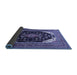 Sideview of Medallion Blue Traditional Rug, tr261blu