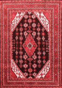 Medallion Red Traditional Rug, tr261red