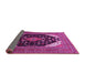 Sideview of Medallion Pink Traditional Rug, tr261pnk