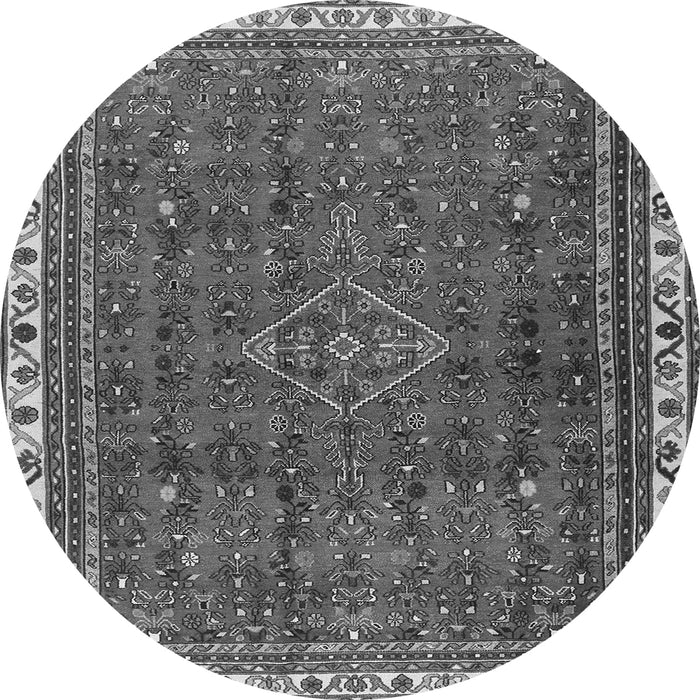 Machine Washable Persian Gray Traditional Rug, wshtr2620gry