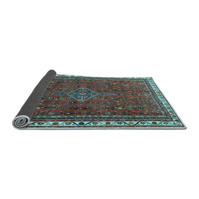 Sideview of Persian Light Blue Traditional Rug, tr2620lblu