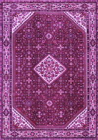 Medallion Purple Traditional Rug, tr2621pur