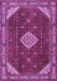 Medallion Purple Traditional Rug, tr2621pur