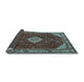 Sideview of Medallion Light Blue Traditional Rug, tr2621lblu