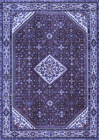 Medallion Blue Traditional Rug, tr2621blu