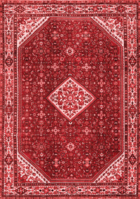 Medallion Red Traditional Rug, tr2621red