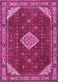 Medallion Pink Traditional Rug, tr2621pnk