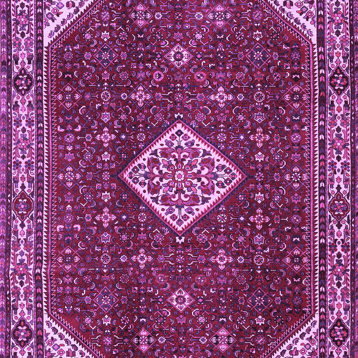 Machine Washable Medallion Purple Traditional Area Rugs, wshtr2621pur