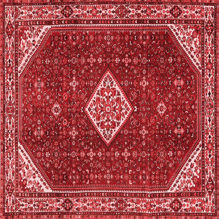 Medallion Red Traditional Rug, tr2621red