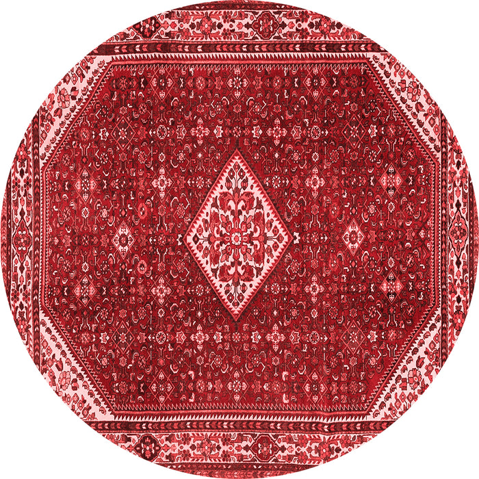 Medallion Red Traditional Rug, tr2621red