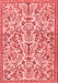 Persian Red Traditional Area Rugs