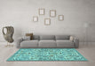 Machine Washable Persian Light Blue Traditional Rug in a Living Room, wshtr2622lblu