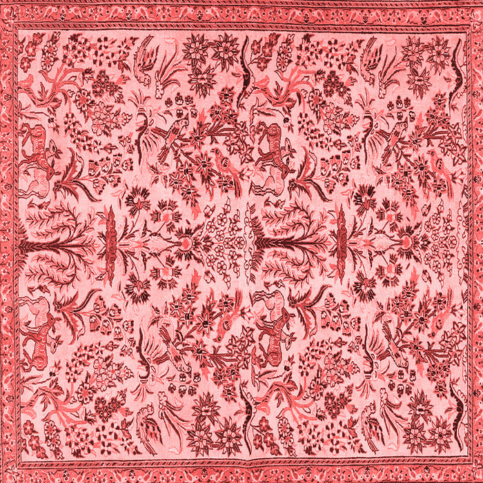 Machine Washable Persian Red Traditional Rug, wshtr2622red