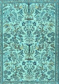 Persian Light Blue Traditional Rug, tr2622lblu