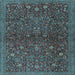 Square Persian Light Blue Traditional Rug, tr2623lblu