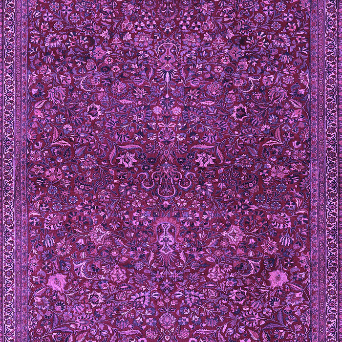 Machine Washable Persian Purple Traditional Area Rugs, wshtr2623pur
