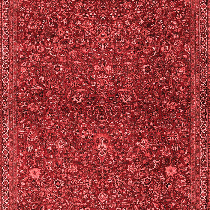 Machine Washable Persian Red Traditional Rug, wshtr2623red