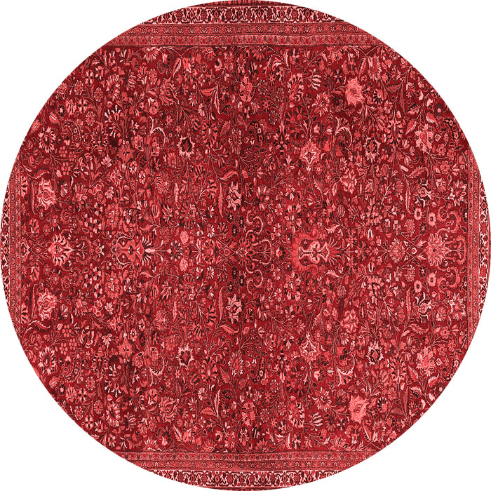 Machine Washable Persian Red Traditional Rug, wshtr2623red