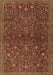 Machine Washable Persian Brown Traditional Rug, wshtr2623brn