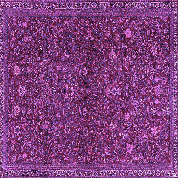 Square Persian Purple Traditional Rug, tr2623pur