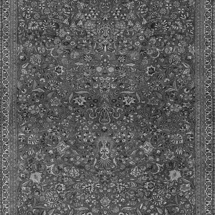 Serging Thickness of Machine Washable Persian Gray Traditional Rug, wshtr2623gry