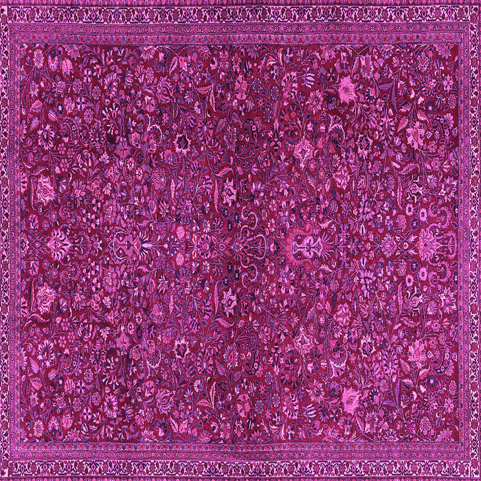 Square Persian Pink Traditional Rug, tr2623pnk