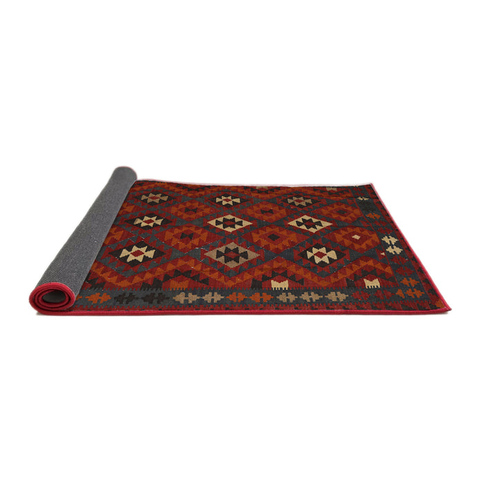 Sideview of Traditional Dark Brown Southwestern Rug, tr2624
