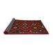 Sideview of Traditional Dark Brown Southwestern Rug, tr2624