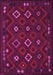 Machine Washable Southwestern Pink Country Rug, wshtr2624pnk