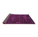 Sideview of Southwestern Purple Country Rug, tr2624pur