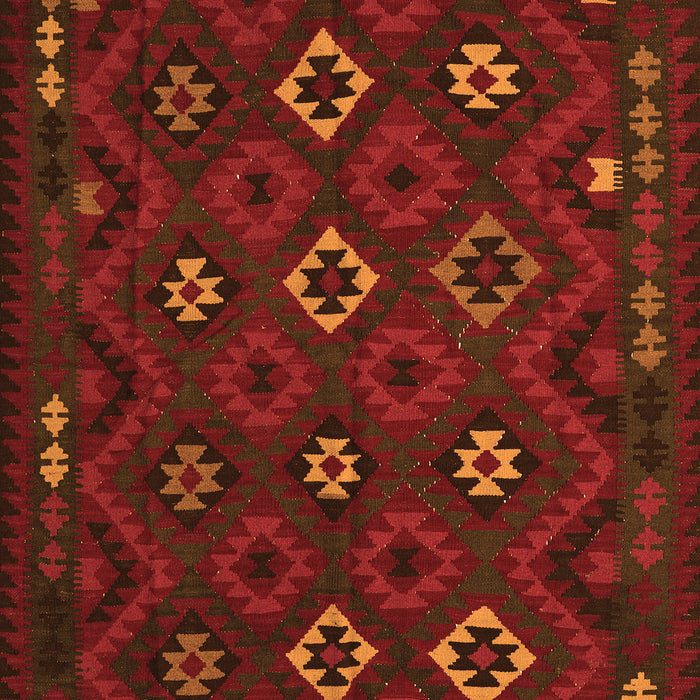 Southwestern Orange Country Rug, tr2624org
