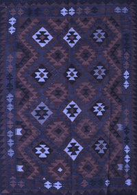 Southwestern Blue Country Rug, tr2624blu