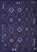 Southwestern Blue Country Rug, tr2624blu